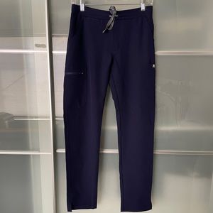 FIGS Yola Skinny Scrub Pants - Navy Blue